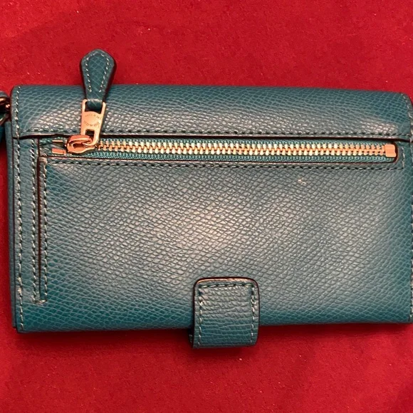 Coach Teal Wristlet Wallet - Picture 5 of 16
